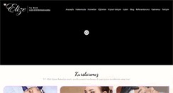 Desktop Screenshot of elizeestetisyenlikkursu.com.tr